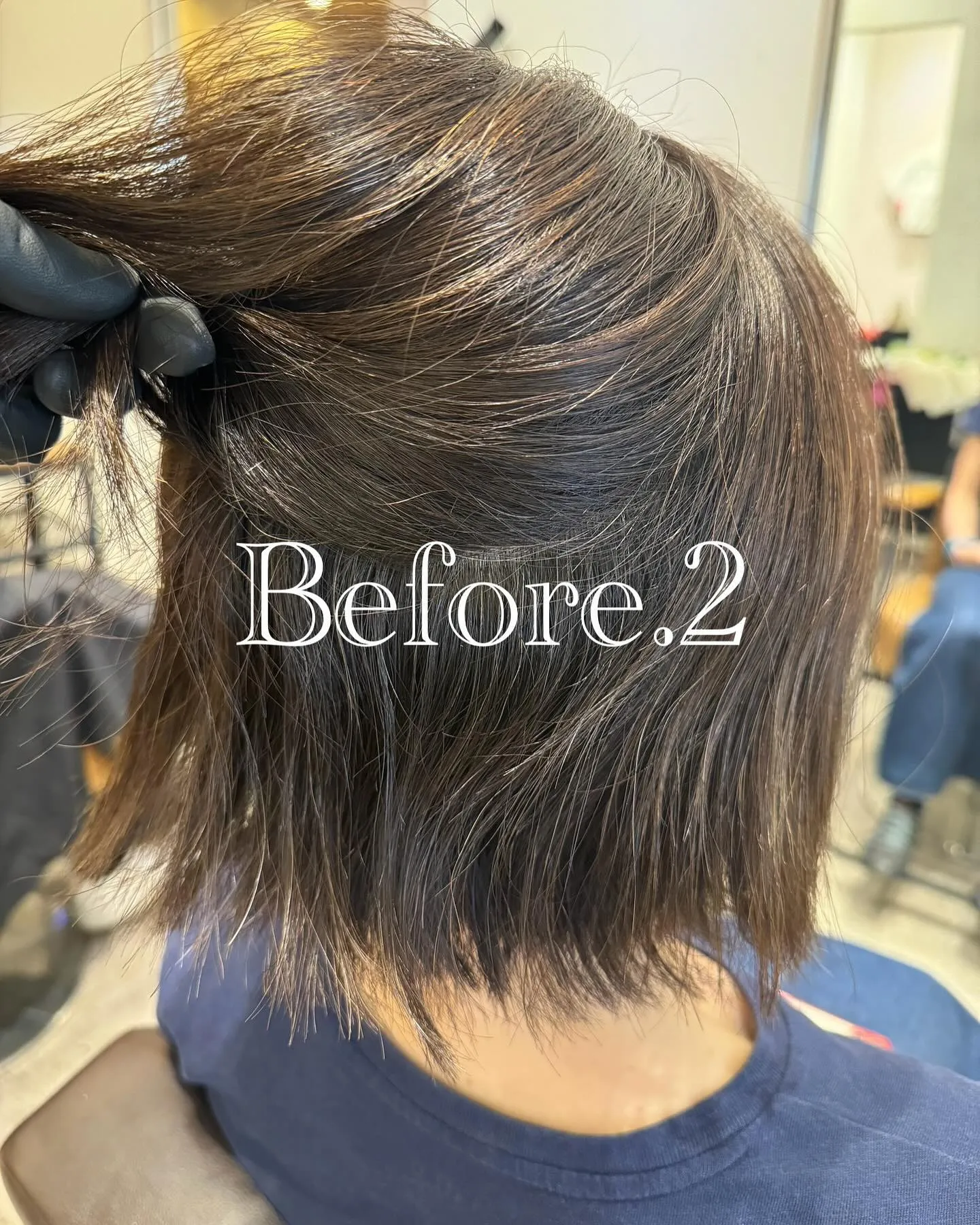 お友達のご紹介でそのお友達の髪の毛が